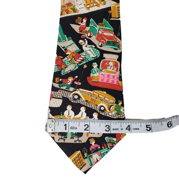 Vintage Don Loper Beverly Hills Neck Tie Mens 100% Silk Friday A Work Day USA - Picture 5 of 5